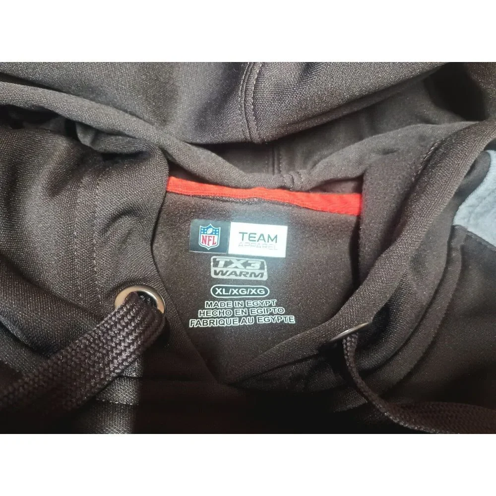 Cleveland Brown's Sweatshirt Mens XL Team Apparel‎ NFL Hoodie Dawg Land Muni